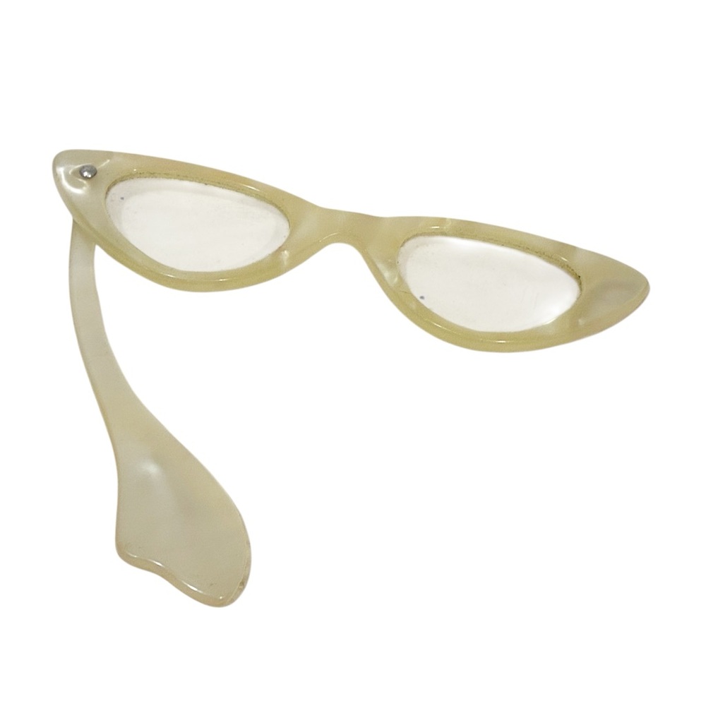 VINTAGE CAT EYE‎ EARLY LUCITE PLASTIC LORGNETTES OPERA GLASSES